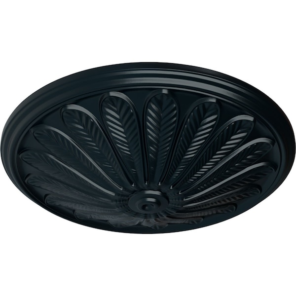 Brontes Ceiling Medallion (Fits Canopies Up To 3 5/8), Hnd-Painted Night Shade, 25 1/2OD X 5 1/2P